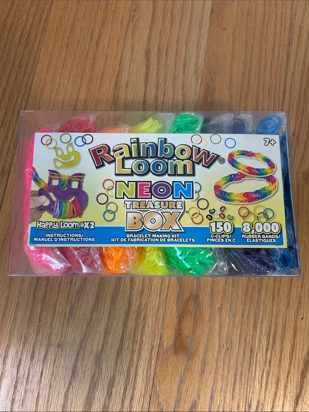 Rainbow Loom Neon Treasure Box - Pink, Orange, Yellow, Green, Blue, Purple